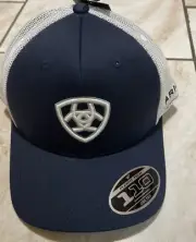 ARIAT MENS HAT CAP FlexFit 110 EMBROIDERED SHIELD Dark NAVY A300007903