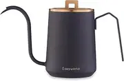 Easyworkz Gooseneck Pour Over Coffee Kettle 600ml Stainless Steel Hand Drip Coffee Pot with Long Narrow Spout, Rose Gold