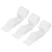 3 Rolls Silk Satin Ribbon, 1.5" 10 Yards Chiffon Fabric Ribbon White