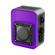 Transformers TWS Portable Wireless Speaker Bluetooth V5.4 1800mAh Rechargeable - Grey Purple