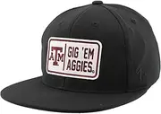Zephyr ZHATS Standard NCAA Officially Licensed Fitted Hat M15Z Defer Black, Large