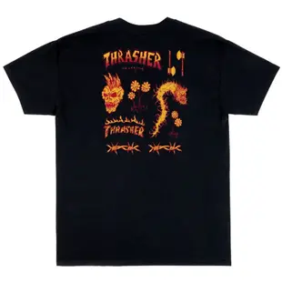 THRASHER 美線 311585 SKETCH TEE 短T (黑色) 化學原宿