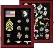 VERANI 11x14 Pin Display Case Pin Collection Display Box Military Medal Display Frame with 98% Uv Protection Acrylic Door for Beach Tags Jewelry Insignia Ribbons Patches Insignia Ribbons Sport Pins