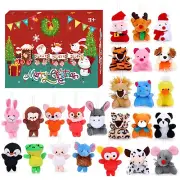 2024 Christmas Countdown Calendar 24 Days Countdown Box 24 Plush Dolls