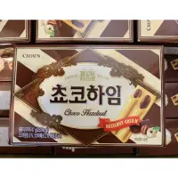在飛比找蝦皮購物優惠-✨現貨✨ CROWN韓國榛果可可威化酥 47g 皇冠巧克力威