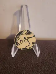 Pikachu Gold Black Glossy Pokémon TCG Coin