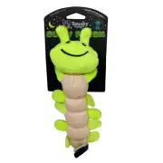 Spunky Pup Glow Plush Caterpillar Interactive Durable Pet Dog Toy Large