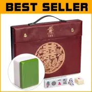 Professional Chinese Mahjong Game Set - 146 Medium Scratch-Resistant Tiles