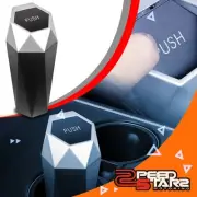 Portable Universal Auto Car Rubbish Bin Trash Holder Garbage Storage Box Silver