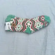Muk Luks cabin socks women’s L/XL shoes size 8-10 new with tags mint green