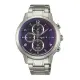 agnes b V172-0AX0B(BY6002P1)太陽能巴黎時尚計時腕錶/藍面42mm