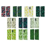 KATERINA KIRILOVA FRUITS & FOLIAGE PATTERNS LEATHER BOOK CASE FOR SAMSUNG 2