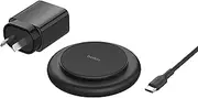 [Belkin] MagSafe Charger Compatible Magnetic Wireless Charging Pad 15W - BoostCharge Qi2-Certified Wireless Charger for Apple iPhone 15, 14, 13 Series, AirPods w/Non-Slip Base, PSU Included - [Black]