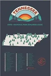 Tennessee State Parks Bucket List Poster Gift Set - Features 12x18” Map of Tennessee State and National Parks, Magnetic Frame and Set of Pushpins - Great Tennessee Gift, Unique Mens Gifts