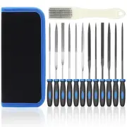 13Pcs Metal Needle File Set, Premium Small File Set with 6 Diamond File, 6 St...