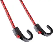 Carfit Flat Strap Stretch Cord with Heavy Duty Plastic Hooks 2 Piece Set