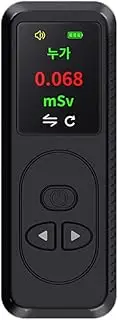 EUIOOVM Nuclear Radiation Detector High Sensitivity Sound and Light Alarm Low Energy Consumption ABS Radiation, Black