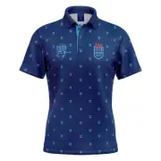NRL 'Mulligan' Golf Polo - New South Wales Blues - Adult - Mens - Polo