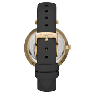 MICHAEL KORS 晶鑽錶 手錶 37mm 黑色真皮錶帶 女錶 手錶 腕錶 MK7170 MK(現貨)▶指定Outlet商品5折起☆現貨