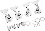 Metal String Tuning Key Corrosion Sealed Electric Bass Tuning Peg Silver For Bass