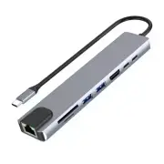 USB-C Hub with Ethernet, 4K , USB 3.0, Card Reader, 87W PD Charging2988