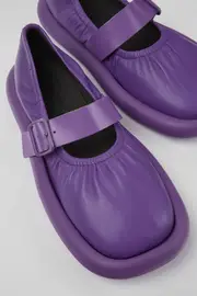 Aqua Purple Full-grain Low Shoe for Men
