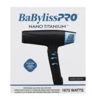 BaBylissPRO Nano Titanium Professional Ionic Dryer Black & Blue | BNTMB9100