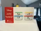 Pyrex Disney Mickey Mouse Costco 8 pc Glass Food Storage Bowl Set w Lids NEW