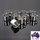 200ml Drinking Travel Metal Portable Cup Camping Coffee Mug Stainless Steel