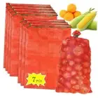7 Pcs Large Mesh Onion Bags - 60lbs Mesh Storage Produce Bags Hanging