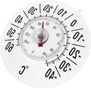 Toddmomy Thermometer Analog Thermometer with Suction Cup Window Temperature Gauge for Home and Nursery