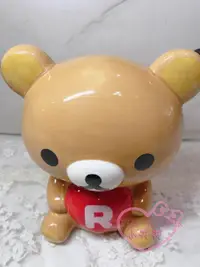 在飛比找買動漫優惠-♥小花花日本精品♥RK拉拉熊懶懶熊輕鬆熊手抱愛心咖啡色造型存