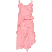 [Cecilie Bahnsen] Cecilie Bahnsen Amilia Midi Dress 4 UK PINK