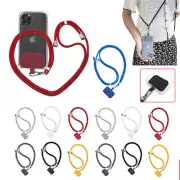 13 Colors Universal Crossbody Nylon Patch Phone Lanyards Mobile Strap Lanyard