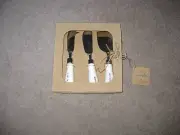 New in box Mud Pie C'est Ceramic Cheese Set