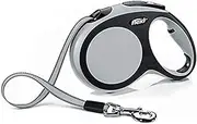 Flexi New Comfort Retractable Tape Lead, Large, 8 m, Grey