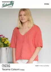 Pattern Leaflet N1556 Ladies Top By Chaska Size 76cm-107cm