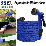 25ft Expandable Garden Hose, Lightweight Water Hose with 7-Function Spray Nozzle