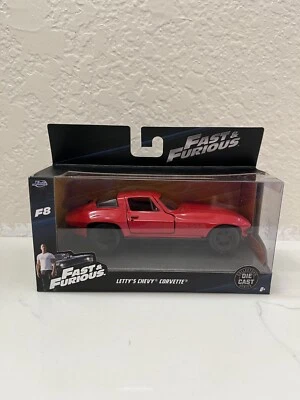 Fast And Furious, Letty's Chevrolet Corvette,F8,JADA Diecast Toy Car,5.25", 1:32