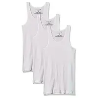 在飛比找Yahoo奇摩購物中心優惠-Tommy Hilfiger 男棉質彈性背心3件裝(白色)