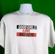 FUNSTER COLLECTION "GOOD GIRLS LOVE BAD BOYS" MEN'S T-SHIRT WITH PRINT