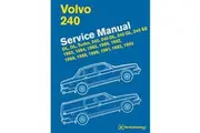 Volvo 240 1983-1993 Models Service Manual Hardcover Book