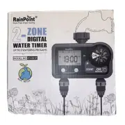 RAINPOINT Sprinkler Timer 2 Outlet Water Timer for Garden Hose Programmable NEW