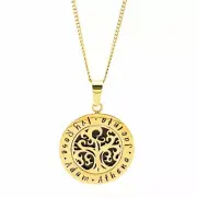 Gold Family Tree of Life Pendant