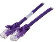 New C2G 27802 7ft Cat6 Snagless Unshielded Network Cable, Purple