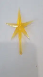 1-Large GOLD Star for Ceramic Christmas Trees 2.5" Wide