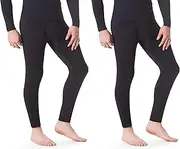 [ROCKY] Men's Thermal Bottoms Long Johns Fleece Lined Base Layer Pants, Insulated for Outdoor Ski Warmth/Extreme Cold Pajamas