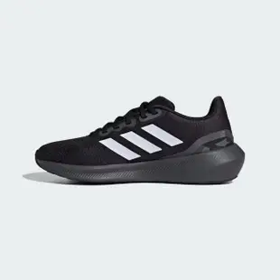 【adidas 愛迪達】Runfalcon 3.0 男 慢跑鞋 運動 休閒 跑鞋 透氣 緩震 基本款 黑灰白(IE0742)