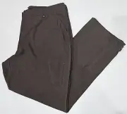 Autograph Ladies Zip Cargo Pants size 16 Colour Brown Check