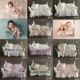 🎀CYMMHCM影樓新生兒攝影道具 嬰兒拍照床墊枕頭兩件套 寶寶月子照相寫真床上裝飾擺件 寶貝成長紀念禮物（不含床）